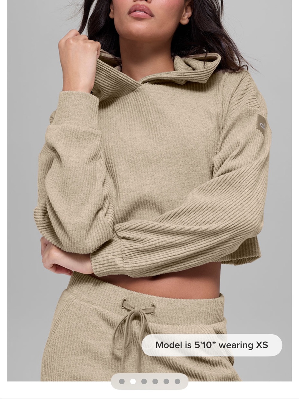 Alo Yoga Muse Set in Gravel Heather (pants and hoodie) size S